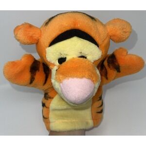 Walt Disney Tigger 8.5" Plush Hand Puppet Stuffed Animal Mattel Arcotoys Toy
